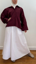 Jupe coton YUMIA White