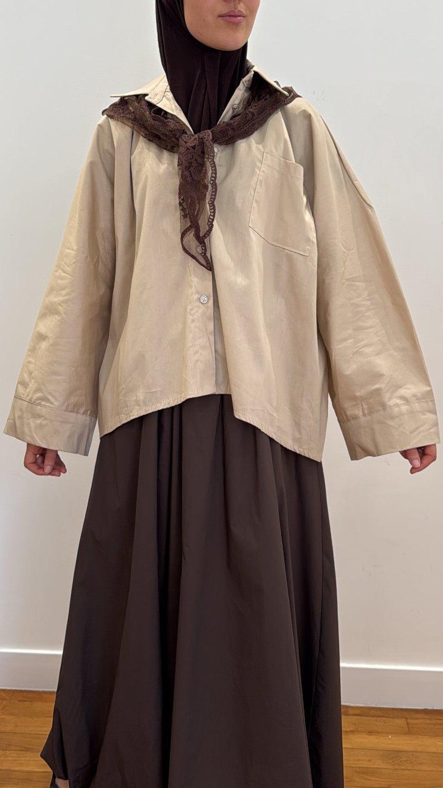 Chemise soft SORÉ beige
