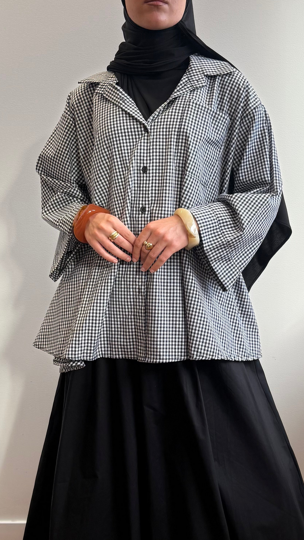 Chemise Vichy noir
