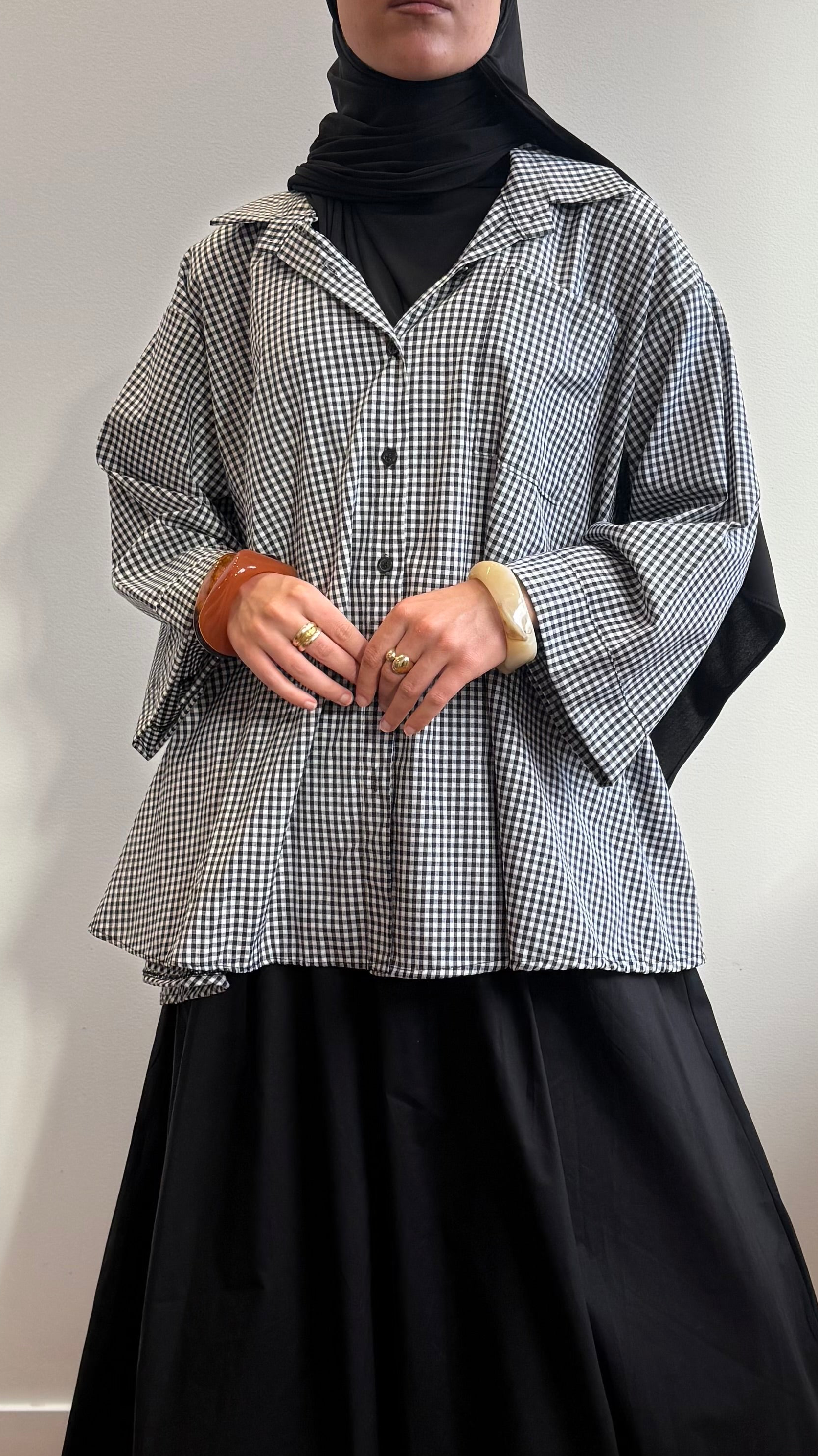 Chemise Vichy noir