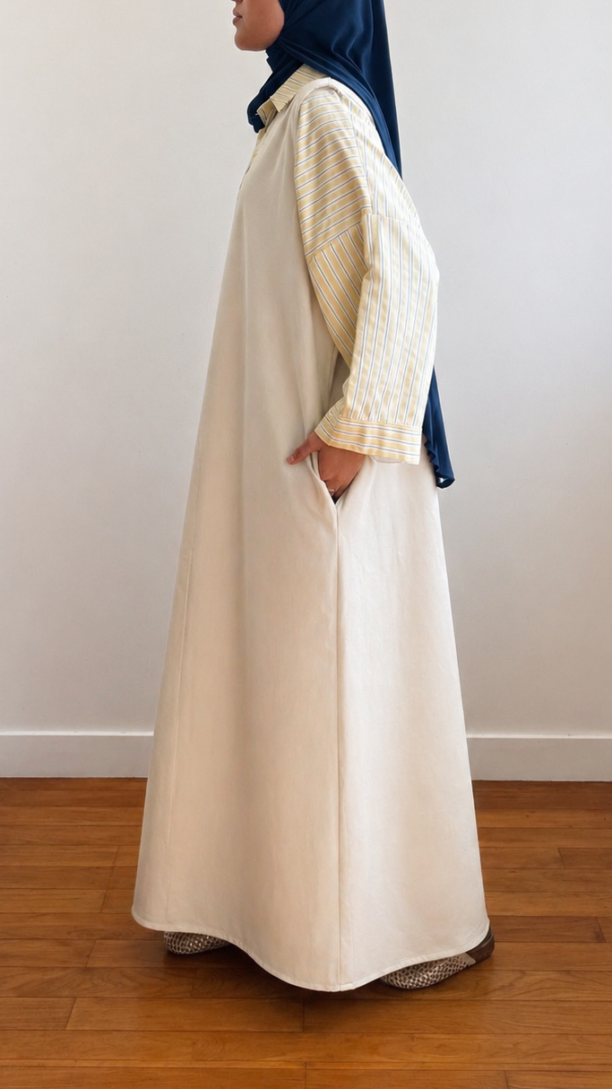 Robe ÉPURE beige