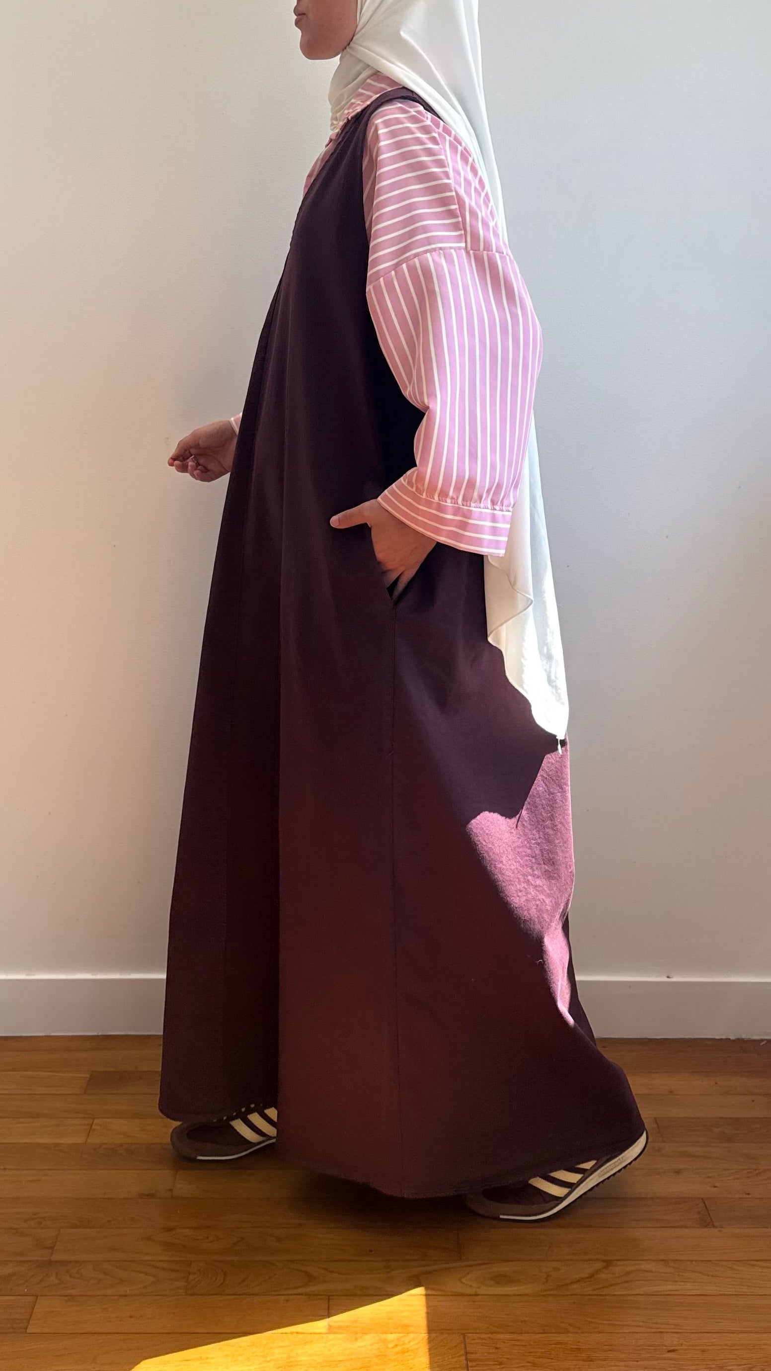 Robe ÉPURE bordeaux