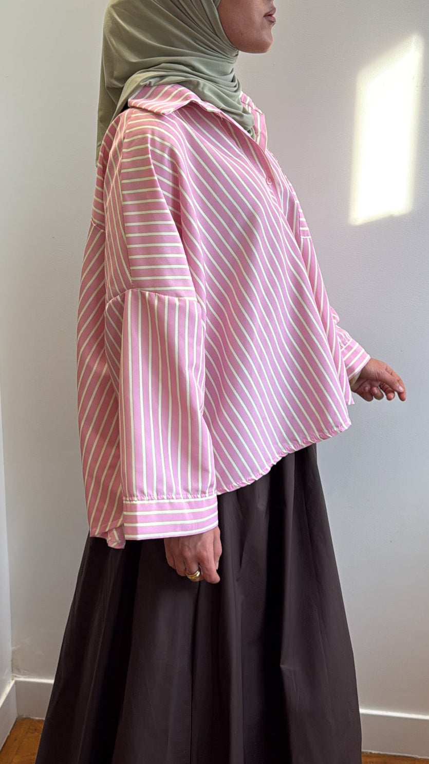 Chemise LIME rose