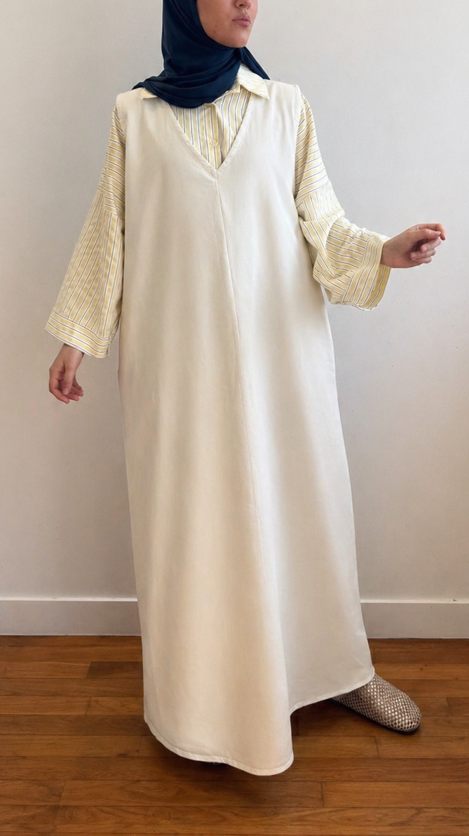 Robe ÉPURE beige