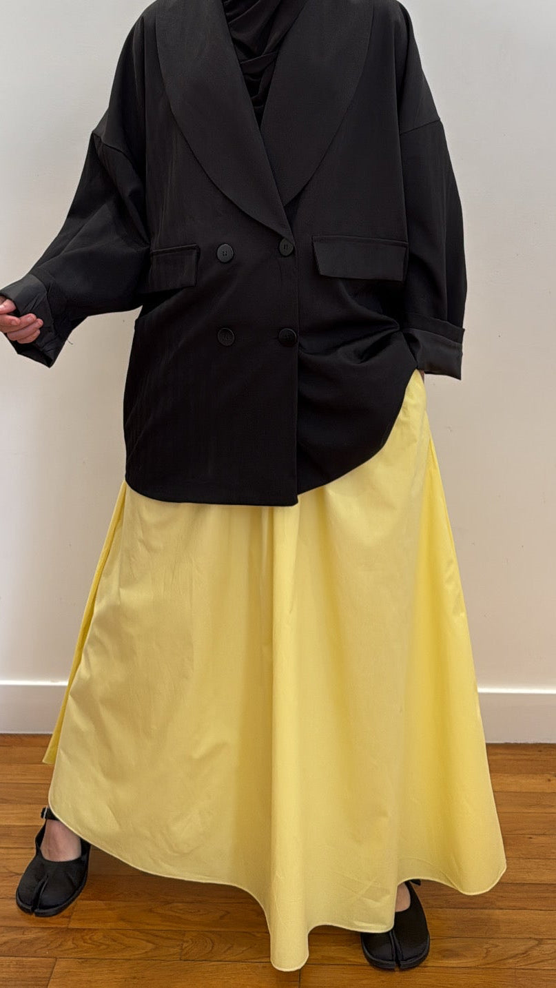 Jupe coton YUMIA jaune