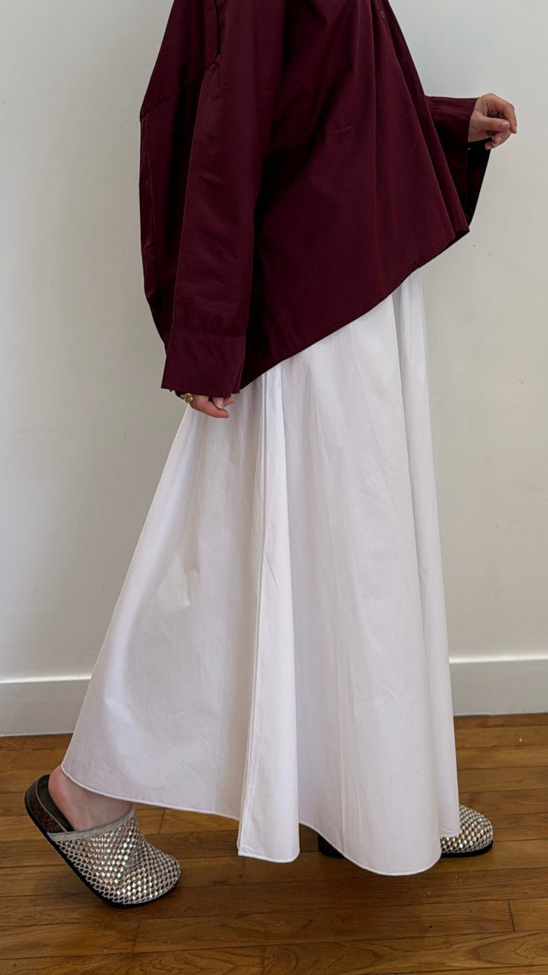 Jupe coton YUMIA White
