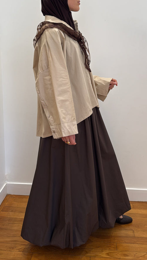 Chemise soft SORÉ beige