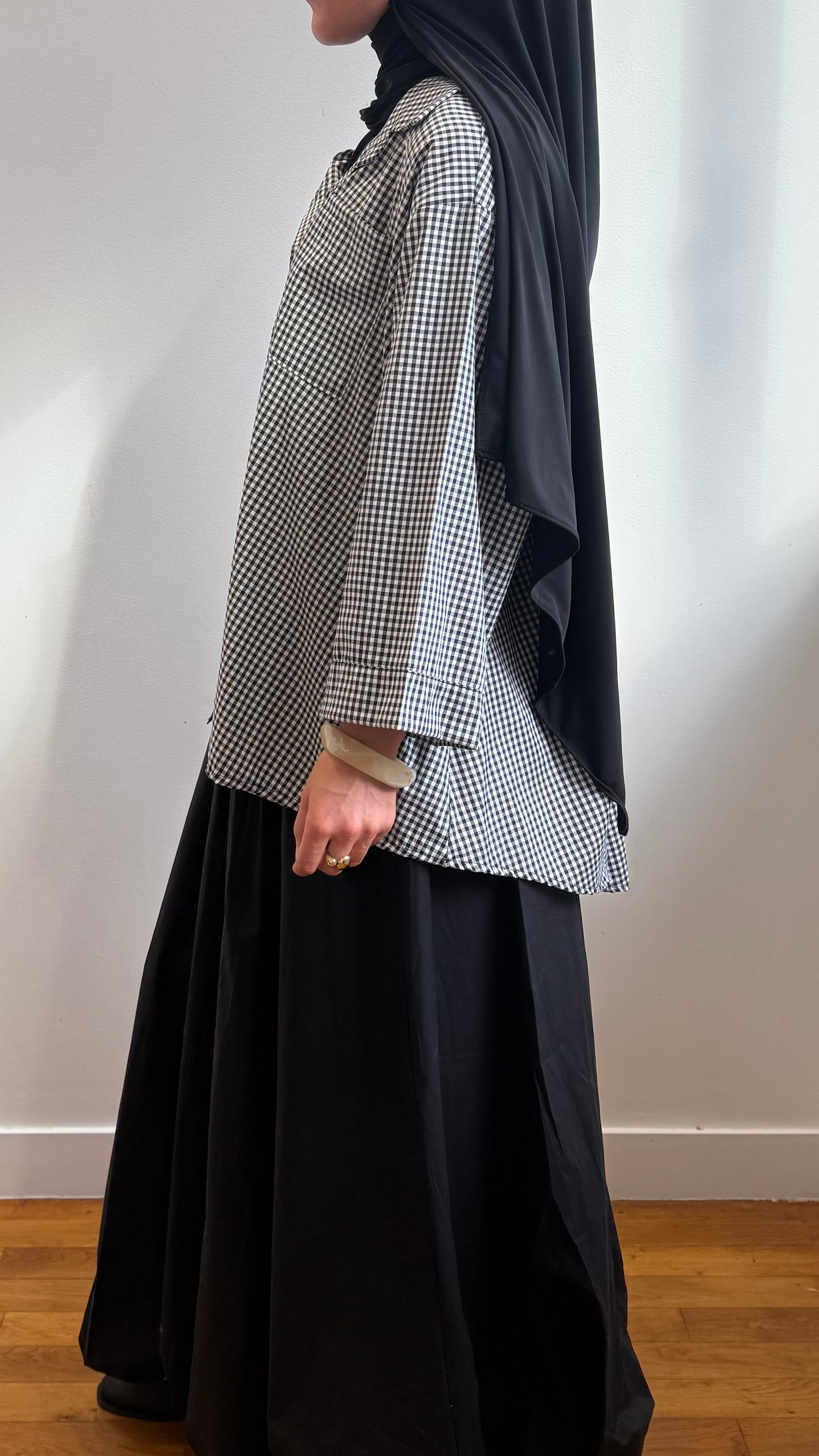 Chemise Vichy noir