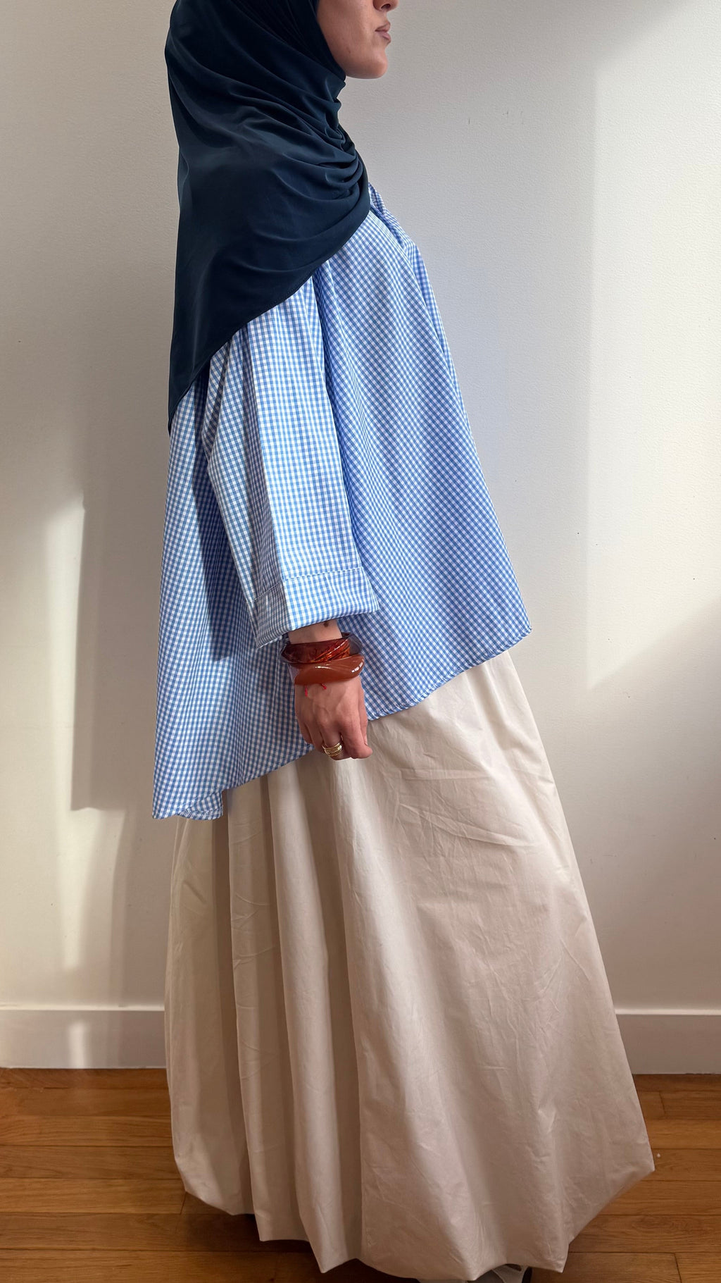 Chemise Vichy bleu