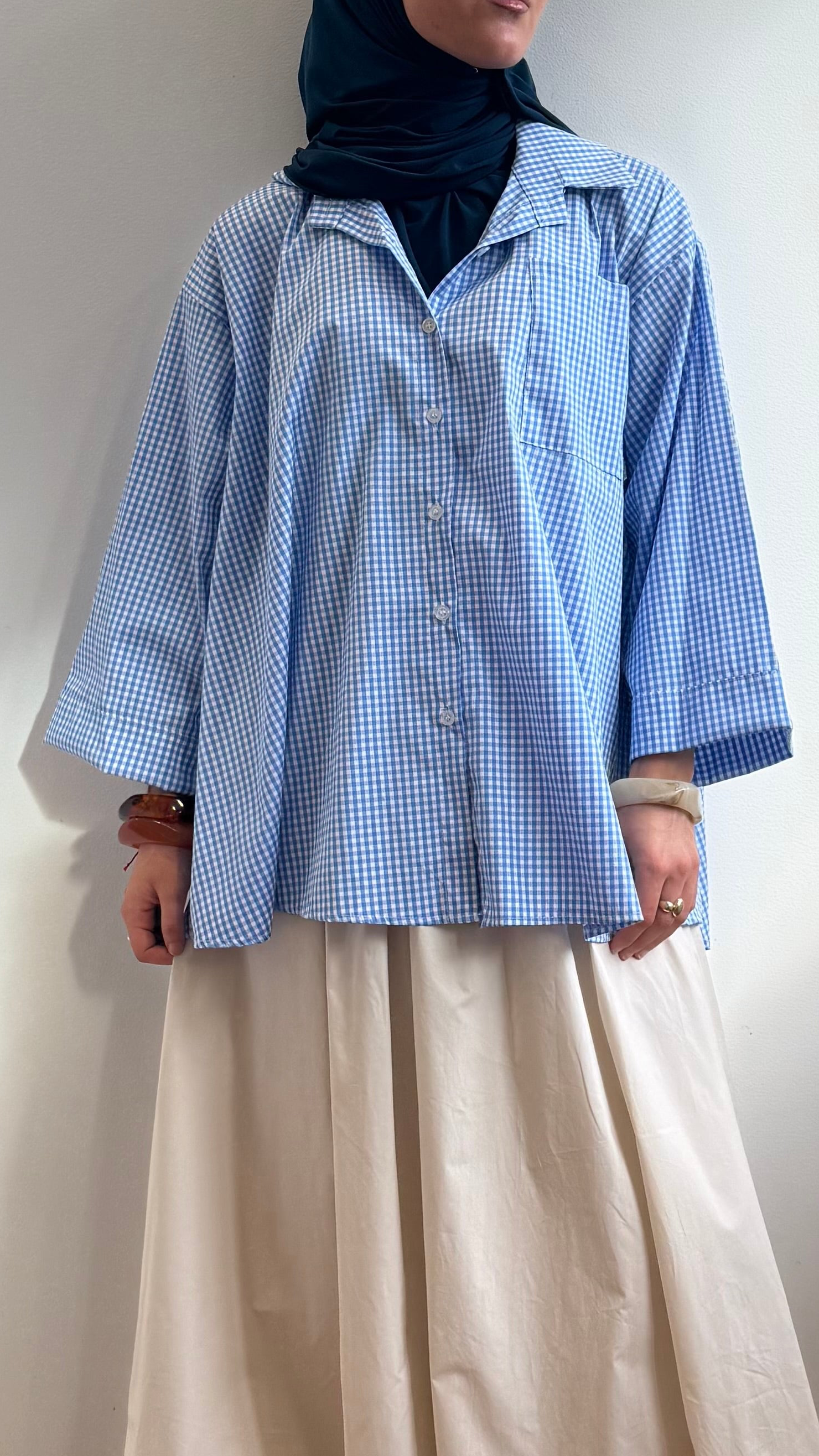 Chemise Vichy bleu